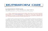 Editorial Febrero 2013 RC - Medicina Intensiva · 2013. 1. 23. · Se evaluaron 4 respiradores portátiles, el Impact EMV, el CareFusion LTV 1200, el Newport HT70, y el T1 Hamilton,