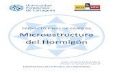 PROYECTO FINAL DE CARRERA Microestructura del Hormigón · 2017. 12. 21. · Este Proyecto Final de Carrera (PFC) consiste en un estudio sobre la microestructura del hormigón de