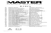 MASTER B 3 ECA - manual E2018 REV3 B 3 ECA... · 2020. 12. 8. · ES Generador eléctrico de aire caliente Manual operativo FI Sähköinen ilmanlämmityslaite Käyttöohjeet FR Générateur