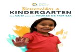 ¡Prepárense para kindergarten! · Se proporciona un manual estudiantil a todos los alumnos durante la primera semana de clases. En este manual, encontrarán información servicial