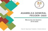 ASAMBLEA GENERAL FECOER -2020 · FECOER, participó en la 5ta Reunión Anual de RDI, Resumen de la 5ª Reunión Anual de RDI. Academia Latinoamericana de Pacientes (LAPA) Módulo