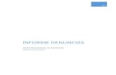 INFORME DENUNCIAS2020. 9. 10. · de informe presentación de Informe semestral del Copán y Proceso Disciplinario Directores Distritales y Municipales de Educación de Copán Lizeth