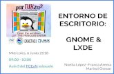 ENTORNO DE ESCRITORIO: GNOMEwiki.cima.fcen.uba.ar/mediawiki/images/a/a0/entorno... · 2018. 6. 6. · ENTORNO DE ESCRITORIO: GNOME & LXDE Miércoles, 6 Junio 2018 09:00 - 10:00 Aula