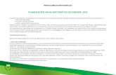 PLANIFICACIÓN ANUAL MATEMÁTICA SECUNDARIA 2021