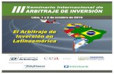 IIIARBITRAJE DE INVERSIÓN Seminario Internacional de