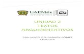 UNIDAD 2 TEXTOS ARGUMENTATIVOS - RI UAEMex