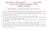 QUÍMICA ANALÍTICA - QFL-1200 GUIA DE LABORATÓRIO - 2019 ...