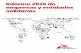 Informe 2015 de empresas y entidades solidarias