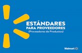 Standards for Suppliers - Spanish - Walmart