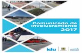 Comunicado de Involucramiento 2017 - IDU