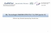 3b. Tecnología DWDM-OTN ITU-T G.709 (parte II)