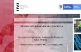 GESTION DEL RIESGO EN SALUD PÚBLICA Dirección de ...