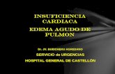 INSUFICIENCIA CARDIACA EDEMA AGUDO DE PULMON