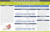 Modeling Renewable Microgrids in South Africa