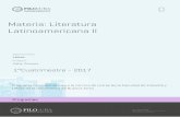 Materia Literatura Latinoamericana II