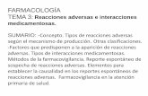 FARMACOLOGÍA TEMA 3 Reacciones adversas e interacciones ...