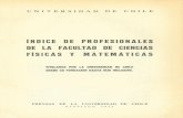ÍNDICE DE PROFESIONALES DE LA FACULTAD D CIENCIAE S ...