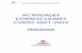 ACTIVIDADES EXTRAESCOLARES CURSO 202 1-202 2 PRIMARIA