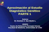Aproximación al Estudio Diagnóstico Genético PARTE 1