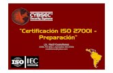 “Certificación ISO 27001 - Preparación”