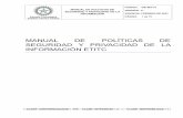 GSI-MA-01 MANUAL DE POLITICAS DE SEGURIDAD Y PRIVACIDAD DE ...