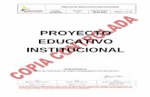 PROYECTO EDUCATIVO INSTITUCIONAL - ICSA