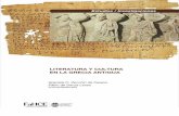 Literatura y Cultura en la Grecia Antigua - Libros de la FaHCE