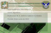 Área Académica: Informática IV Tema: Algoritmos Profesor(a ...
