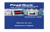PeakTech 3320 Manual de uso Multímetro digital