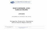 INFORME DE GESTION 2018 - CORPROGRESO