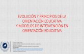 EVOLUCIÓN Y PRINCIPIOS DE LA ORIENTACIÓN EDUCATIVA