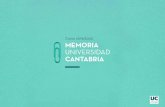 Curso 2019/2020 MEMORIA UNIVERSIDAD CANTABRIA