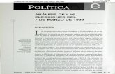 ANÁLISIS DE LAS ELECCIONES DEL DE MARZO DE 1999