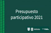 Presupuesto participativo 2021