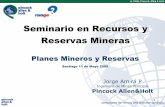 Seminario en Recursos y Reservas Mineras