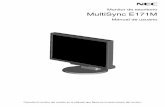 Monitor de escritorio MultiSync E171M - NEC Display