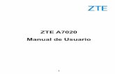 ZTE A7020 Manual de Usuario