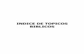 INDICE DE TOPICOS BIBLICOS
