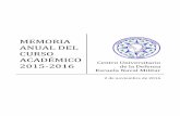 Memoria Anual CUD-ENM Curso Académico 2015-2016