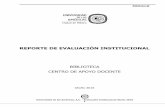 REPORTE DE EVALUACIÓN INSTITUCIONAL