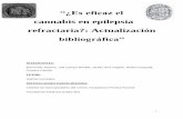 cannabis en epilepsia refractaria?: Actualización