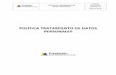 POLÍTICA TRATAMIENTO DE DATOS PERSONALES