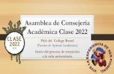 Asamblea de Consejería Acadmica