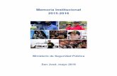 Memoria Institucional 2015-2016 - Ministerio de Seguridad ...
