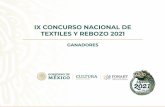 IX CONCURSO NACIONAL DE TEXTILES Y REBOZO 2021