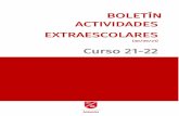 BOLETÍN ACTIVIDADES EXTRAESCOLARES