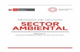 MEMORIA DE GESTIÓN SECTOR AMBIENTAL