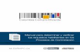Manual para determinar y verificar - Colombia Compra