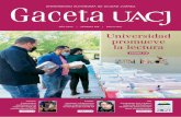 Universidad promueve la lectura - Gaceta UACJ