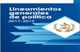 LINEAMIENTOS GENERALES DE POLÍTICA 2017-2019